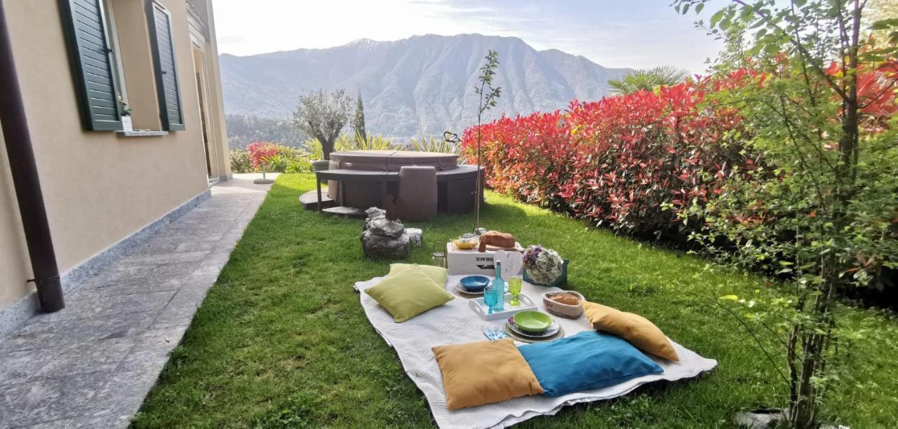 Magic Garden With Jacuzzi-Pool And Luxury Lake Como View Лено Экстерьер фото